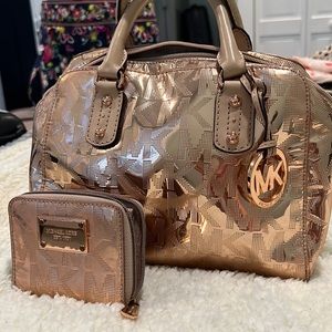 Michael Kors bag and wallet